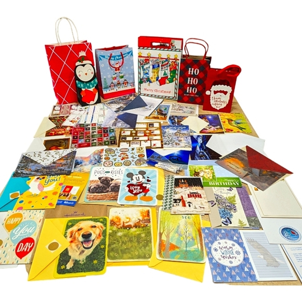 Greeting cards, bags,tags...
